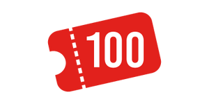 Ticket graphic for 100 numbers